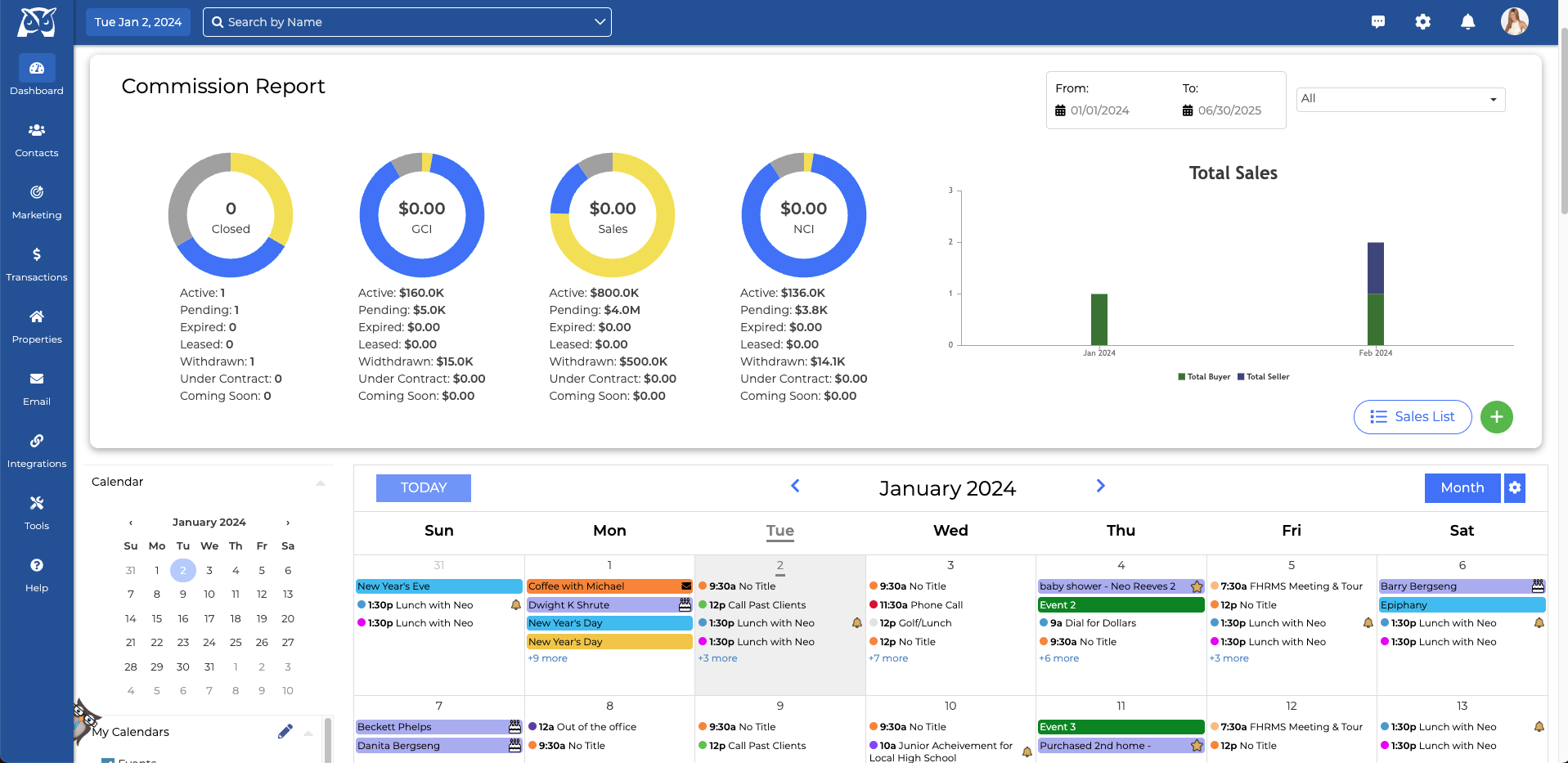 screenshot of Wise Agent